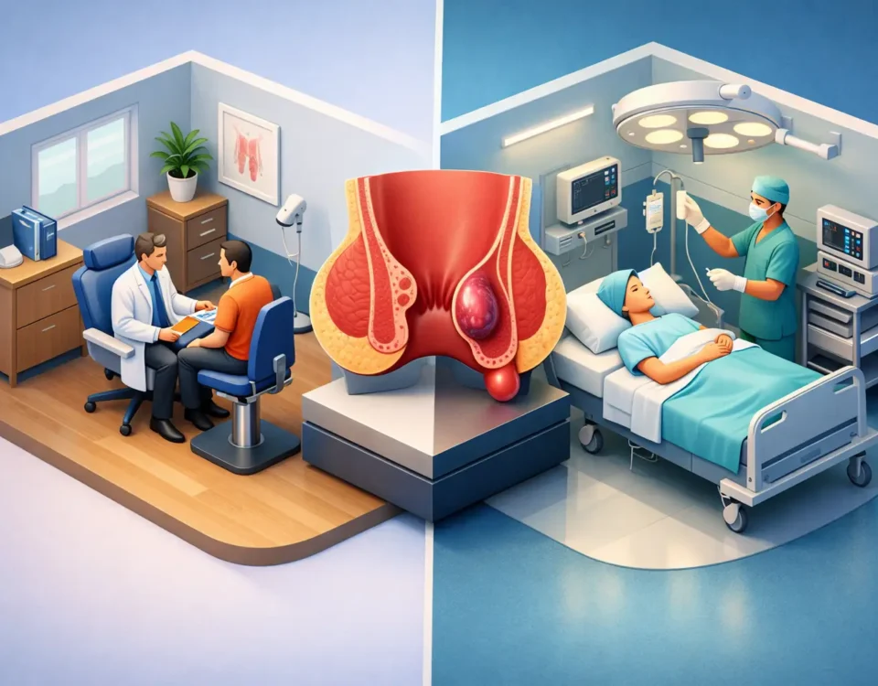 Office Treatment vs Hospital Hemorrhoid Care