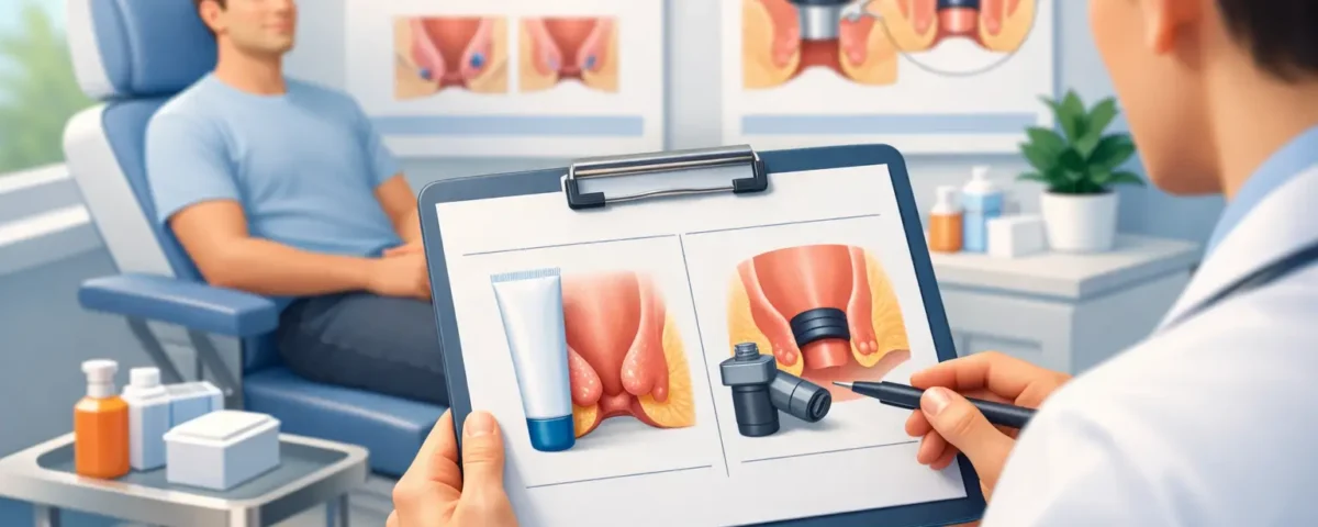 Hemorrhoid Cream Versus Banding Compared